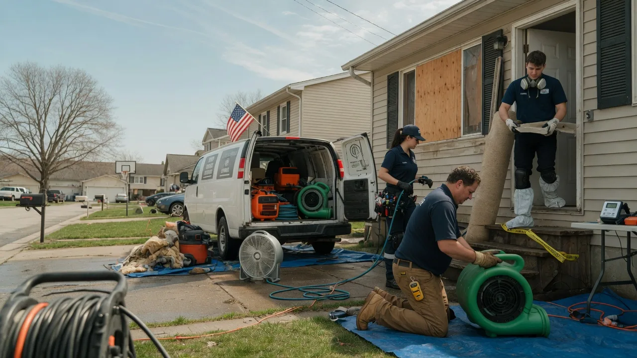 Water Damage Restoration in Niota, IL near me